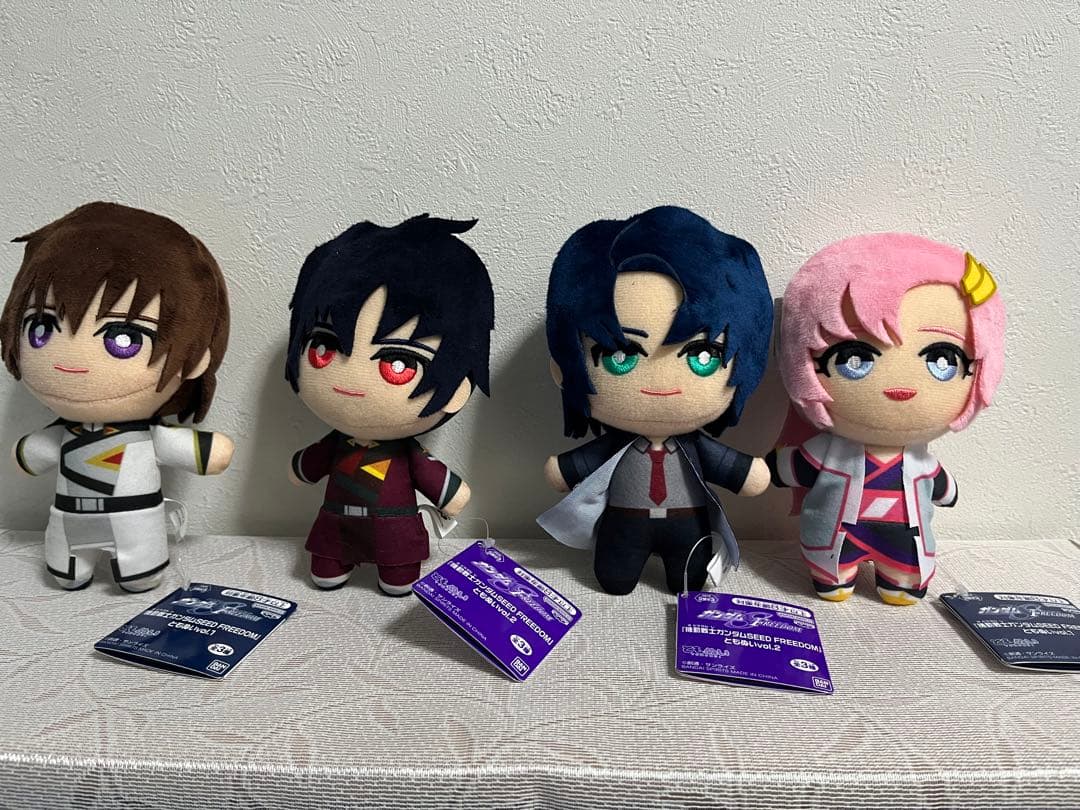 ガンダムseed freedom キラ、シン、アスラン、ラクス ぬいぐるみセット