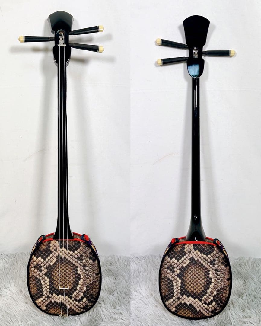 動作品】沖縄三線 三味線 合皮 初心オススメセット 希少カラー