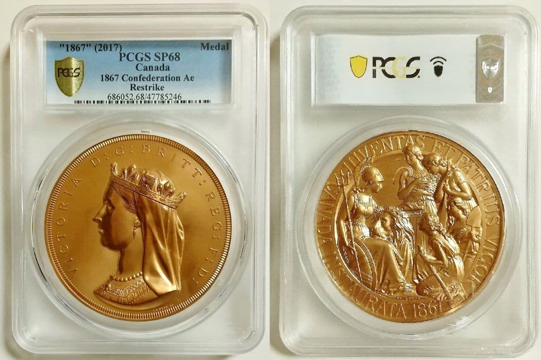 2017年 カナダ ウナとライオン 10オンス 銅メダル PCGS SP68 2017年 カナダ ウナとライオン 10オンス 銅メダル クラシック プルーフ