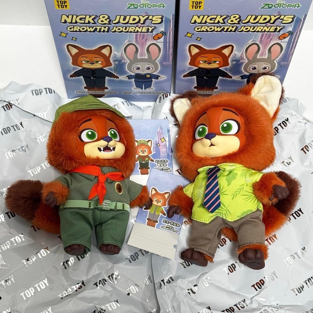 TOPTOY ディズニー ズートピア ニック ぬいぐるみ 2体 - メルカリ