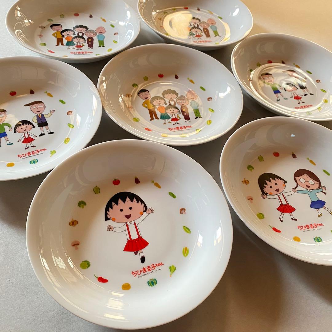 ちびまる子ちゃん 皿 7枚 非売品 陶磁器 まとめ売り - メルカリ