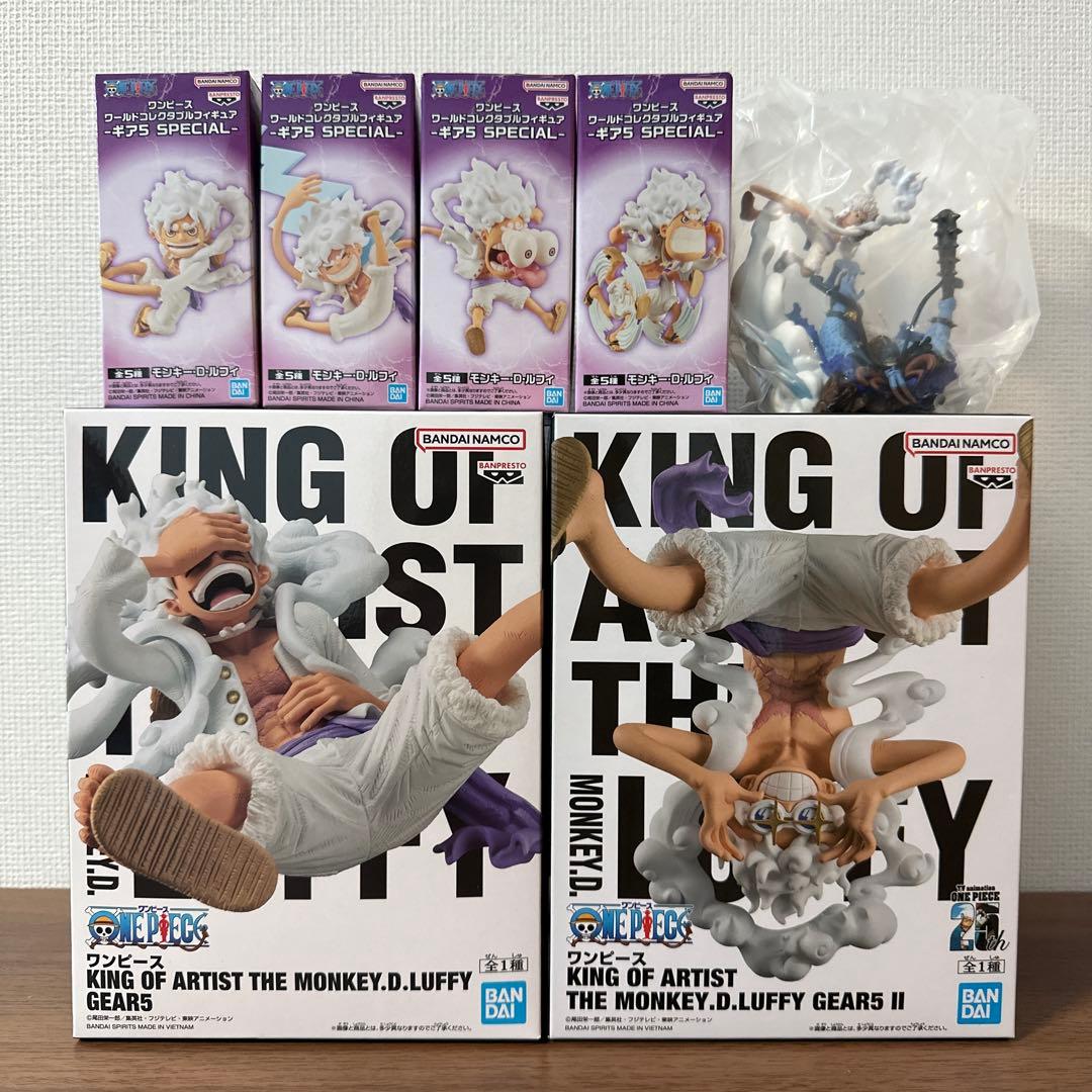 ワンピース ルフィ ギア5 フィギュア 7点セット まとめ売り - メルカリ
