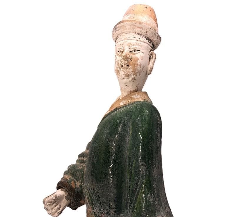 明朝三彩加彩文人俑 】 出土副葬品 高43.5cm - メルカリ