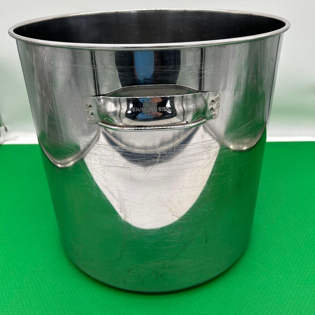寸胴鍋 キッチンポット 33 24 セット ステンレス 28ℓ 10ℓの通販