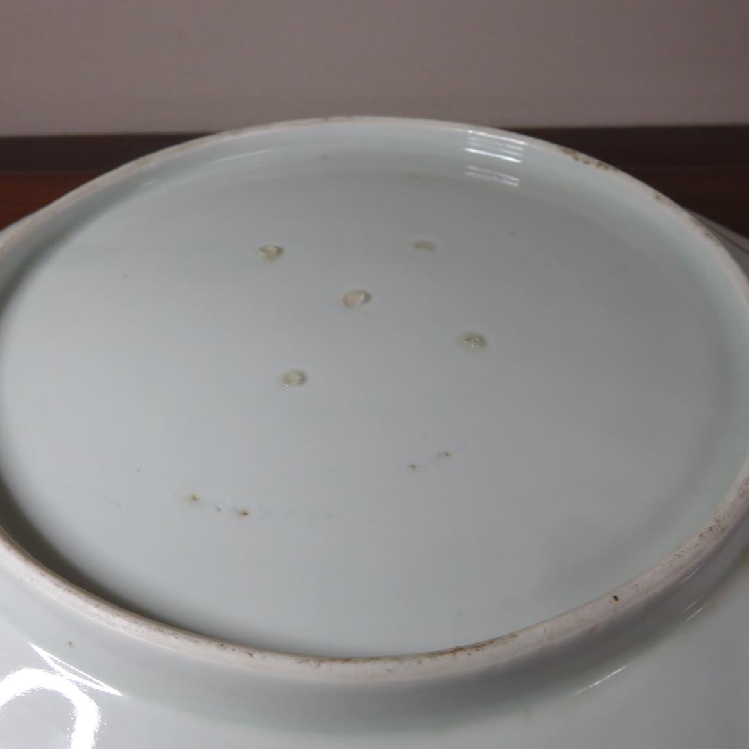 古伊万里 大皿 欠け 変形皿 山水 菊 牡丹 波文 染付 - メルカリ