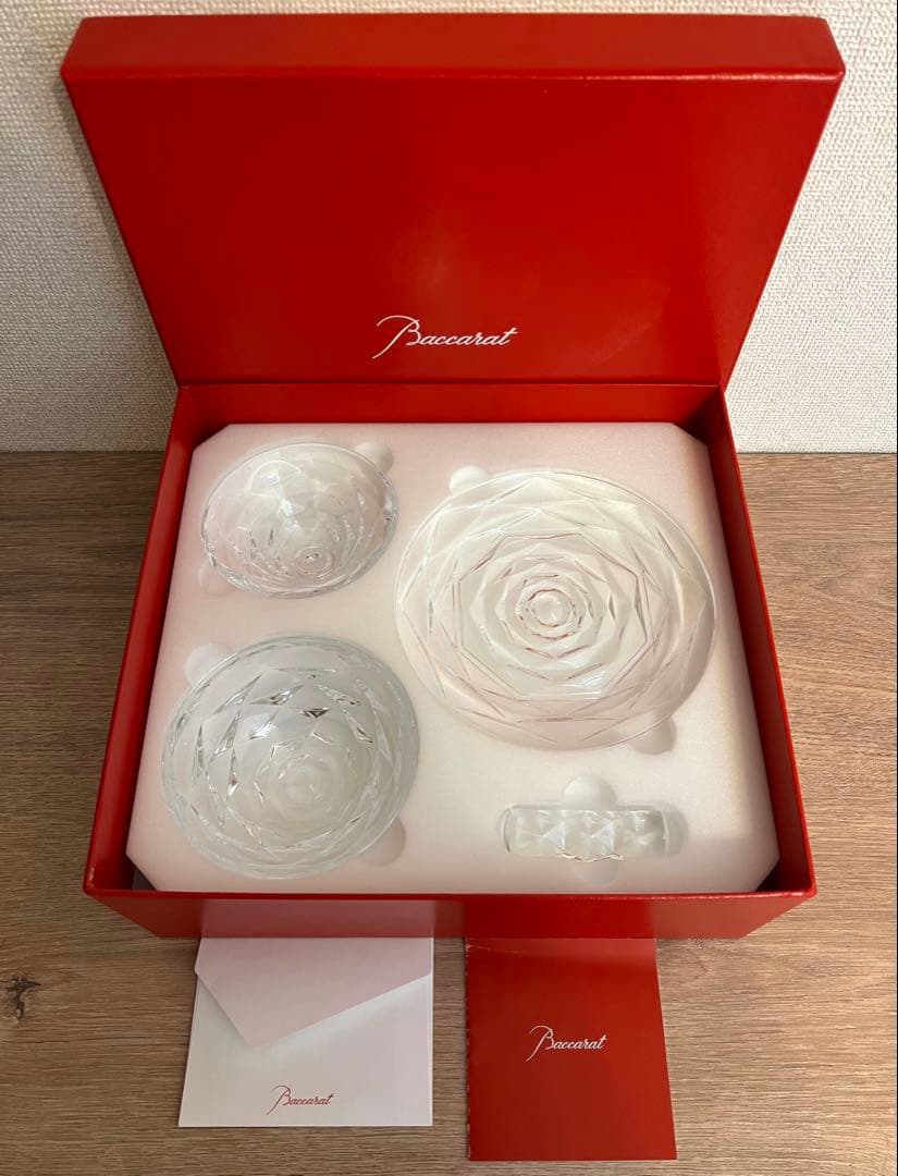 Baccarat バカラ　スウィング　アジアンセット　箱付　未使用　美品 バカラ（Baccarat） スウィング SWING アジアンセット 4点セット