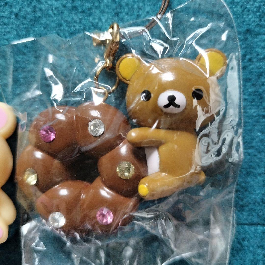 リラックマ キラキラドーナツストラップ マスコット 小さい