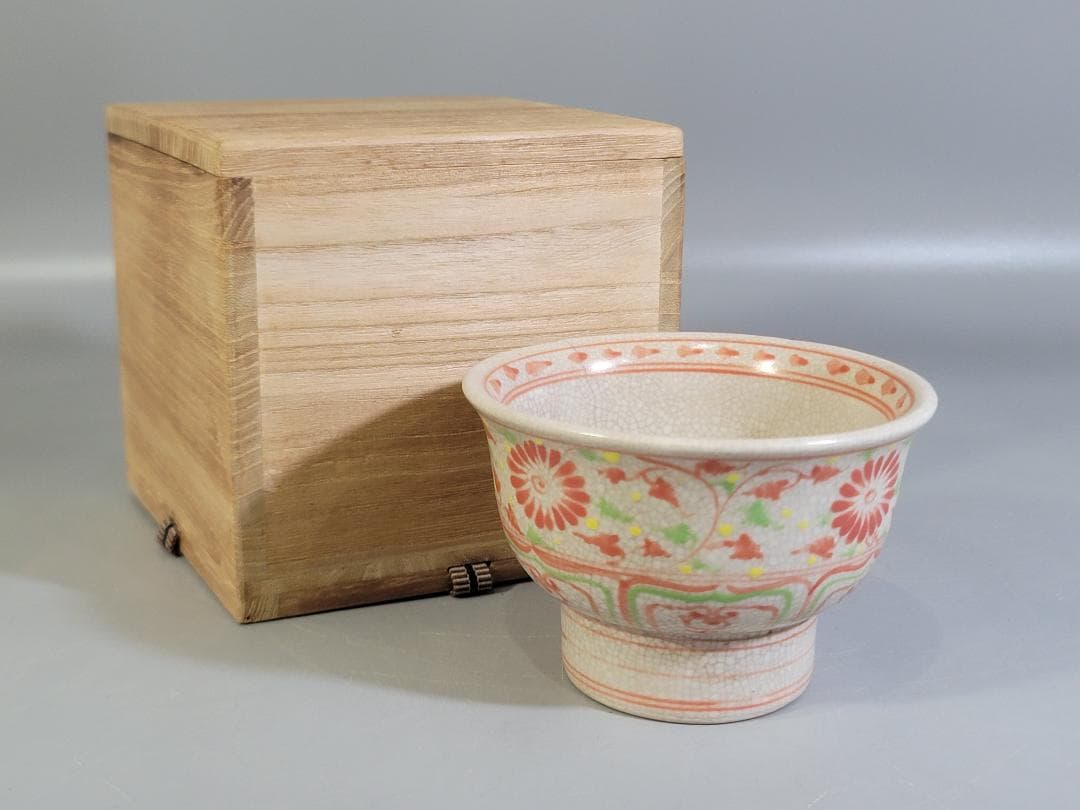 茶道具 安南 赤絵 茶碗 時代物 DT436 茶道具 安南 赤絵 茶碗 時代物 DT436