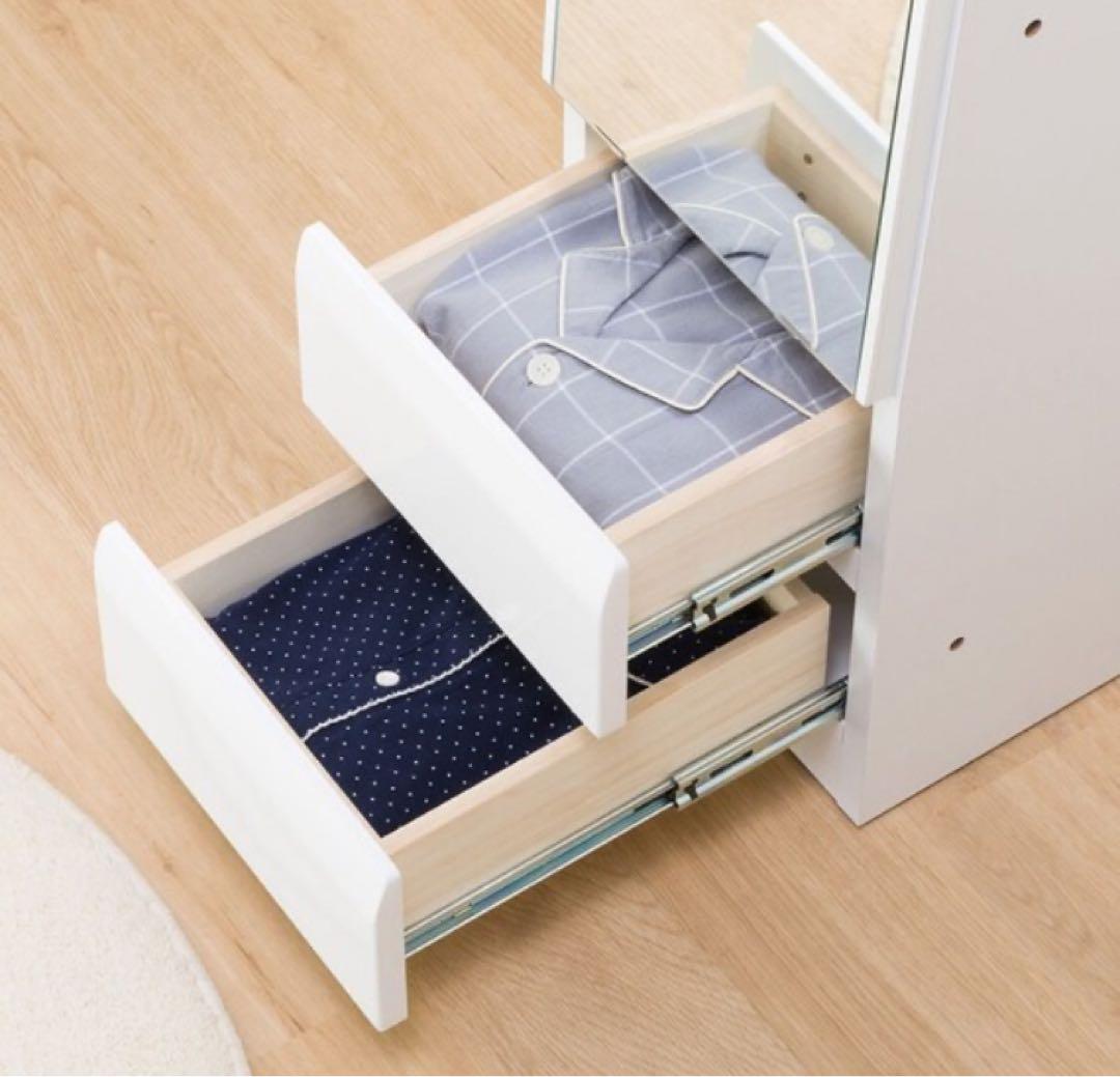 美品 ニトリ 収納付き 姿見ミラー(コルト 30 WH) 2023年購入 - メルカリ