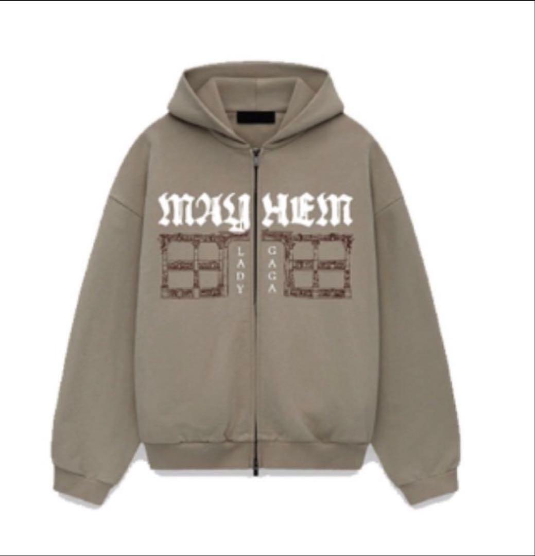 Lady Gaga The MAYHEM ZIP HOODIE M ベージュ - メルカリ