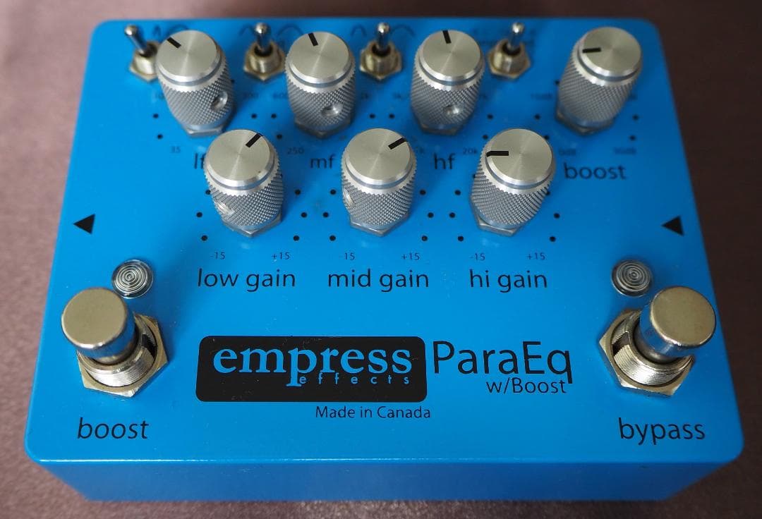 Empress ParaEq w/Boost パラメトリックEQ/ブースター ParaEq – Empress Effects Inc.