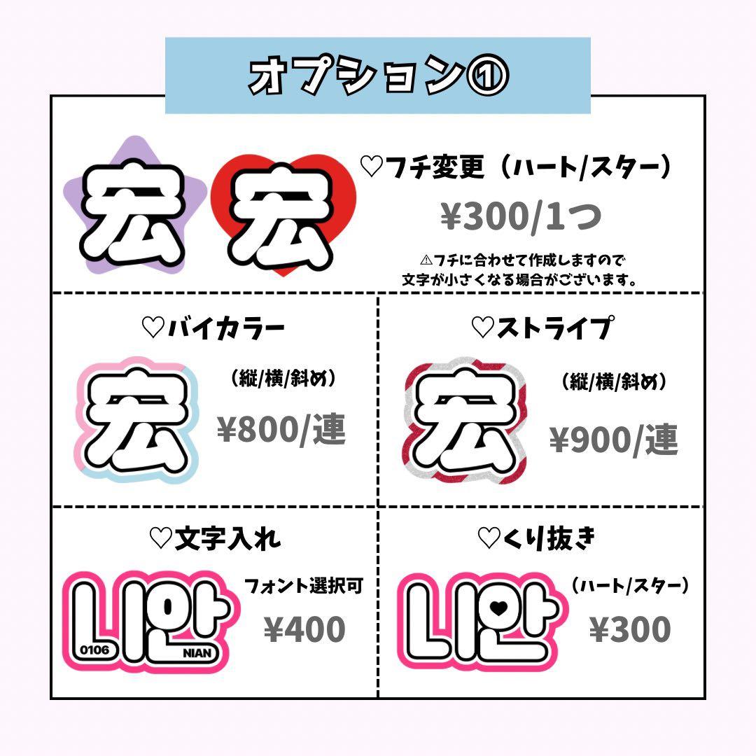 akc_oo様専用ページ♡ネームボード うちわ文字 連結文字パネル