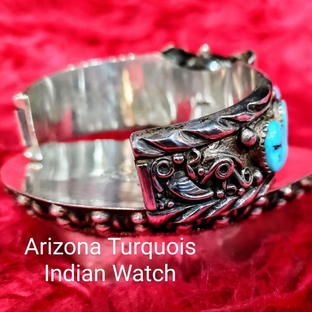 Arizona Turquoise Indian Watch Hand Made - メルカリ