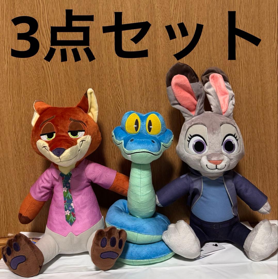 ズートピア2Lぬいぐるみジュディ ニック ゲイリー 3種セット ズートピア2 Lぬいぐるみ ニック ジュディ ゲイリー 3体セット - メルカリ