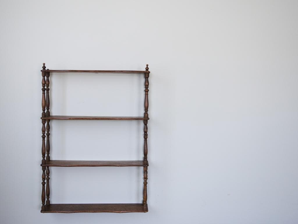フランスアンティーク木製ウォールシェルフ/壁掛けラック/飾り棚(90-178) 壁掛け家具 | Brocante de La Cocotte （フランスアンティーク・ドライ