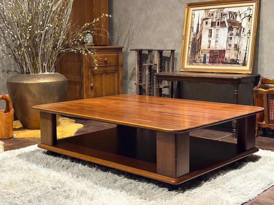 FUJI FURNITURE センターテーブル ローテーブル ヴィンテージ IG
