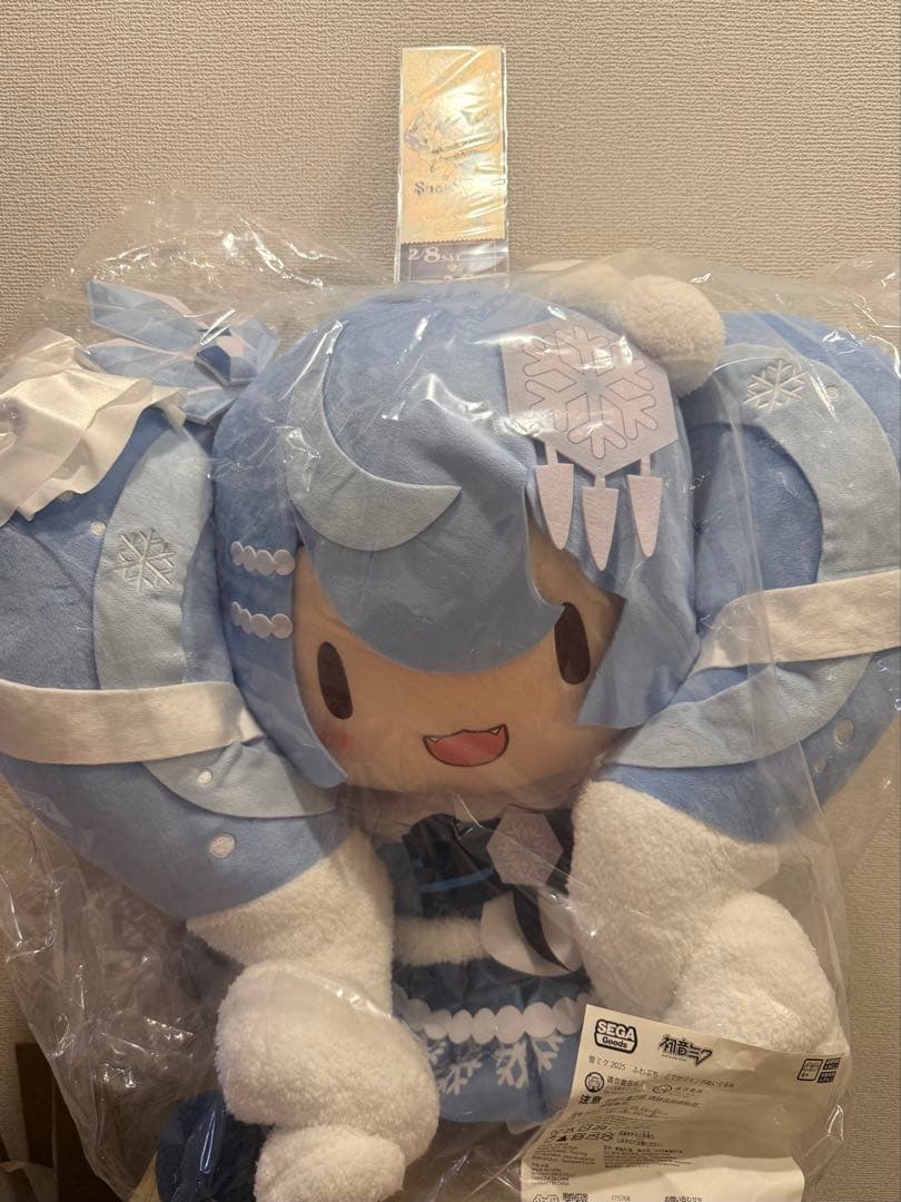 (特典付き)　雪ミク2025 ふわぷち どでかジャンボ ぬいぐるみ 初音ミク グッズ]雪ミク2025 ふわぷち どでかジャンボぬいぐるみ｜プライズ