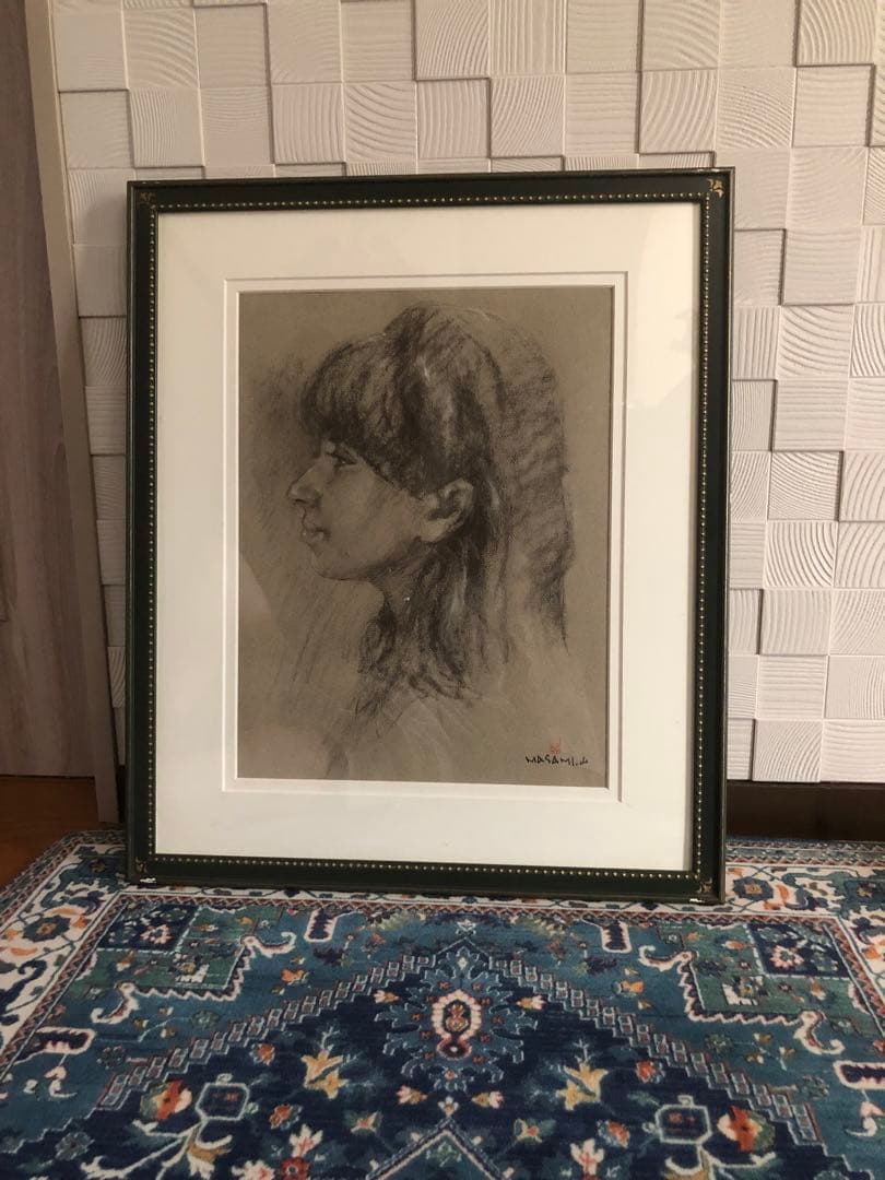 鑑定団 山岸正巳（安井曽太郎一番弟子）パステル画 絵画 真筆肉筆 直筆
