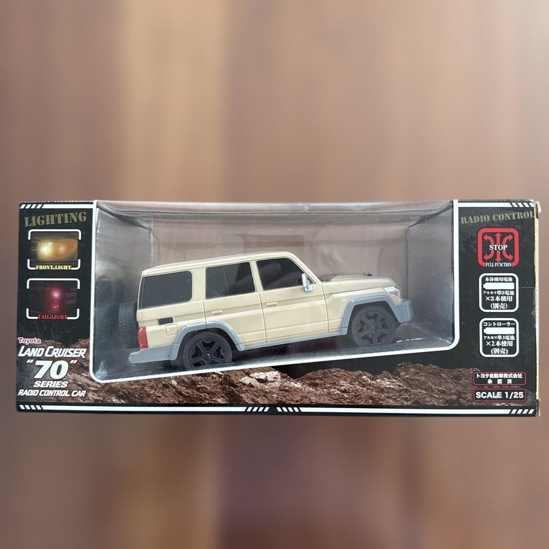 貴重品☆トヨタ承認 ランドクルーザー70 ラジコン ミニカー 1/25スケール 貴重品☆トヨタ承認 ランドクルーザー70 ラジコン ミニカー 1/25