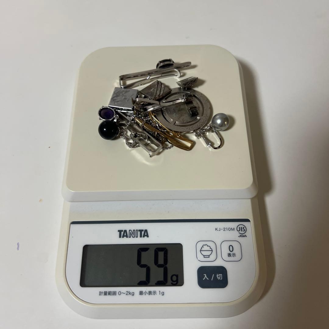 遺品整理 シルバー アクセサリー まとめ売り 18k、シルバー刻印あり