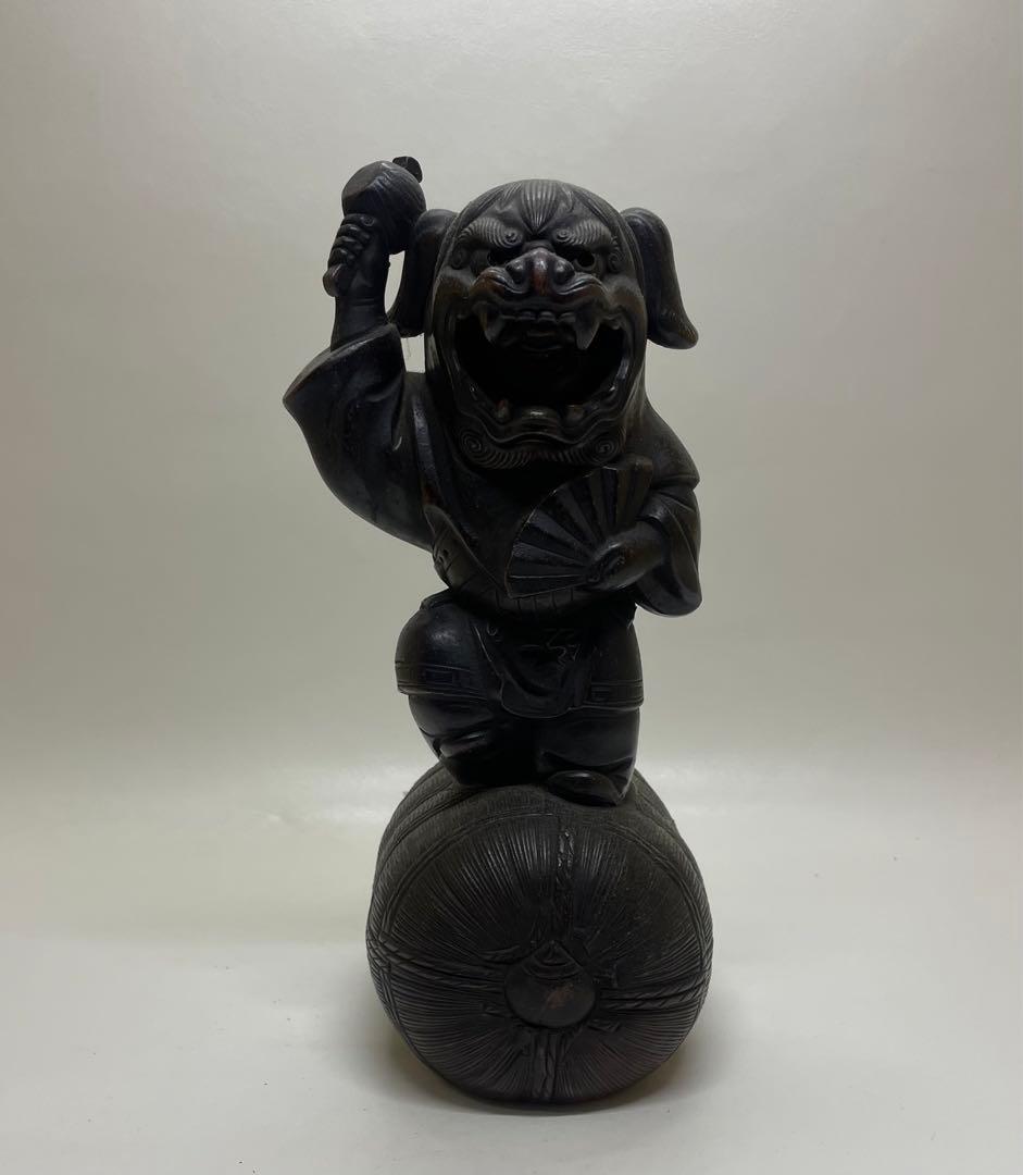 古備前　獅子被　獅子舞　細密細工　大黒天　七福神　縁起物　置物 獅子被 獅子舞 細密細工 大黒天 七福神 縁起物 置物 - メルカリ