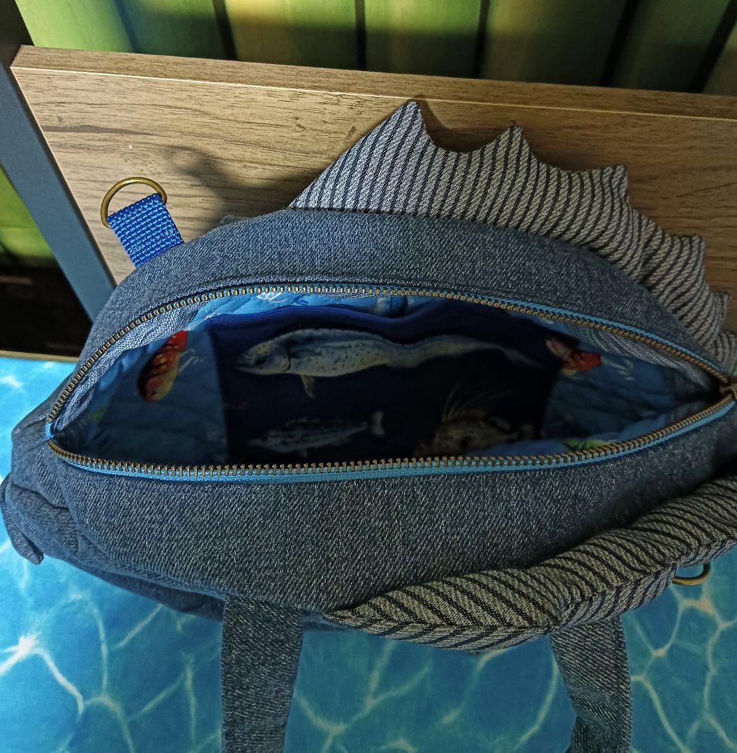 鯛 ショルダーバッグ マンボウポーチ ハンドメイド 魚 デニム - メルカリ