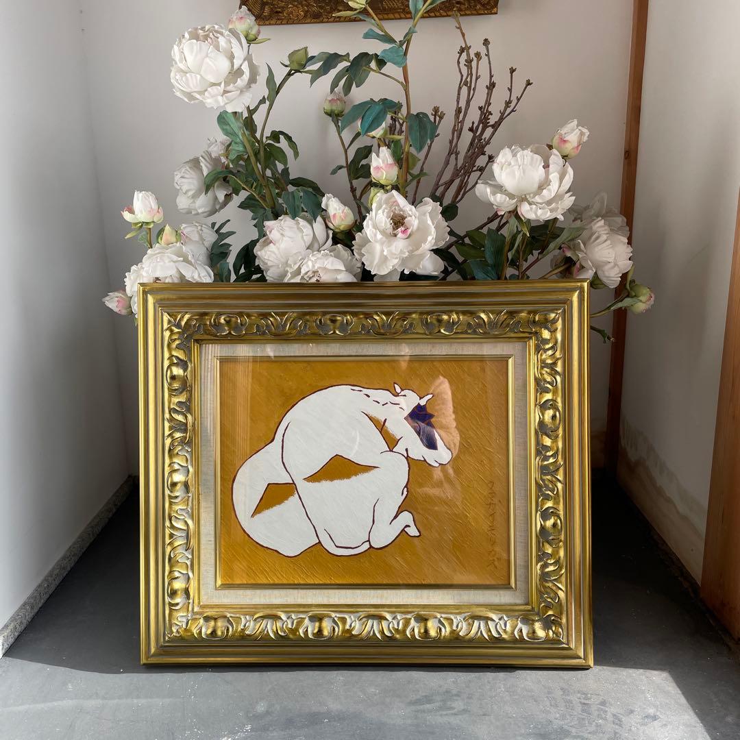 熊谷守一 牛 油絵 画像にサイズあり - メルカリ