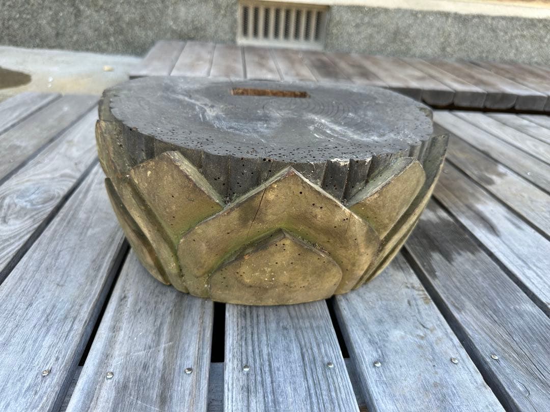 天然木彫刻 蓮台 お寺 神社