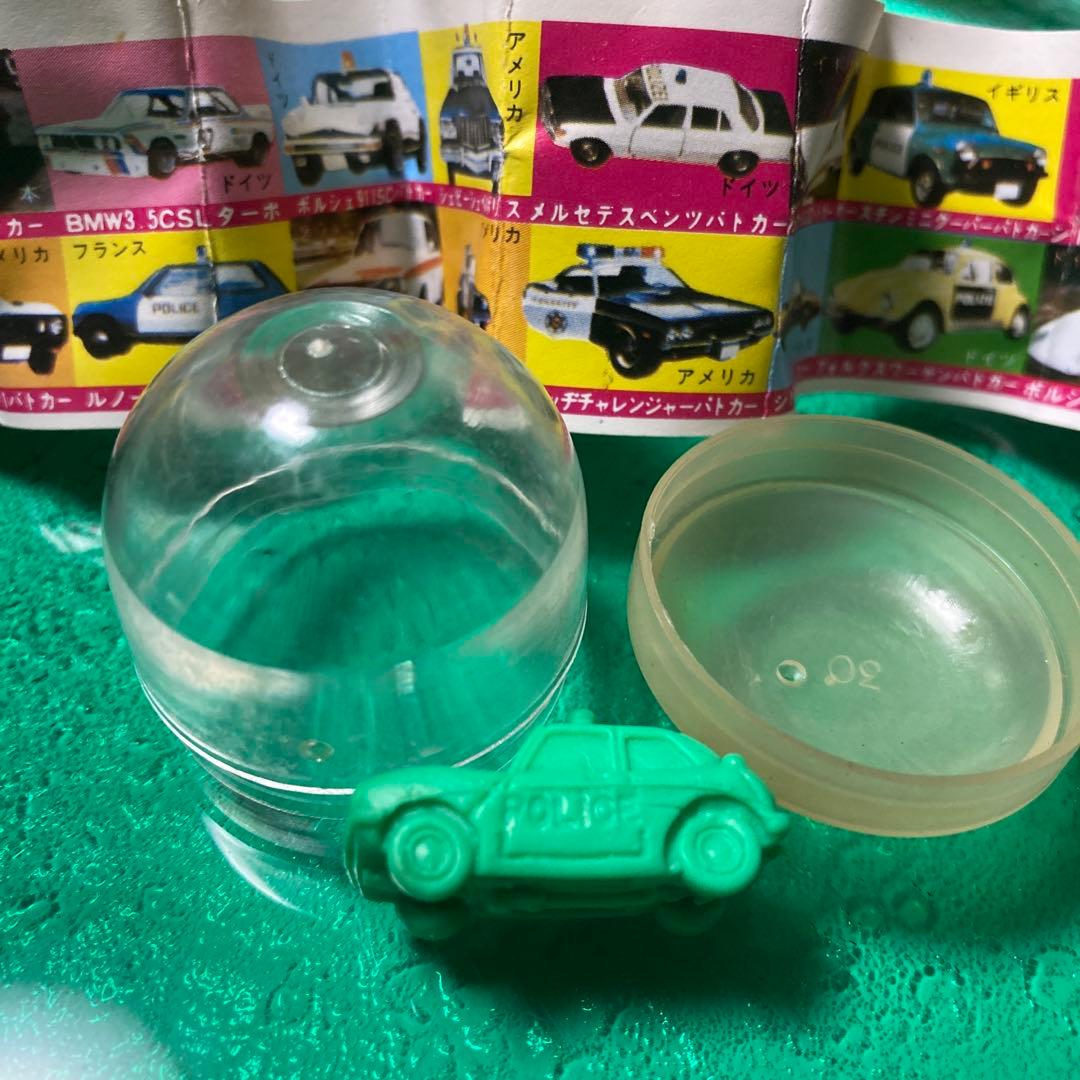 当時物！コスモスガチャガチャスーパーパトカーミニブック、カプセル付