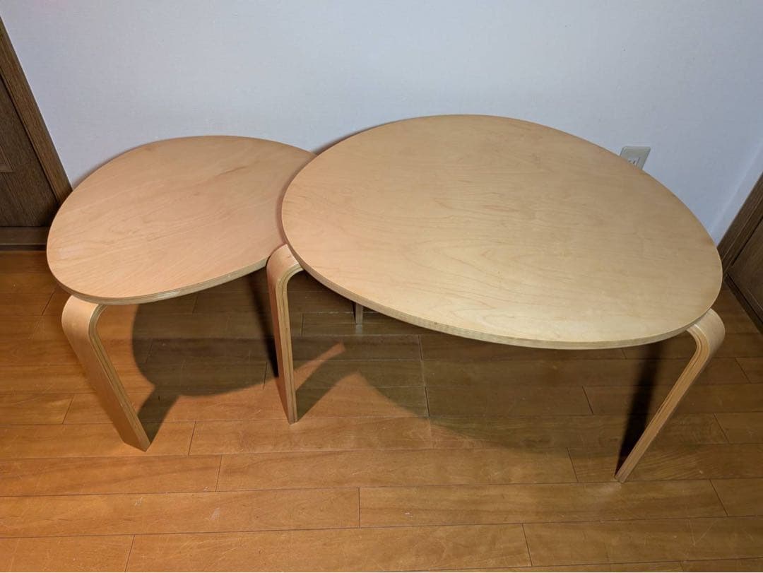 ■送料込■IKEA スヴァルスタ ネストテーブル ローテーブル 木製家具机デスク IKEA SVALSTA スヴァルスタ ネストテーブル2点セット | ローテーブル