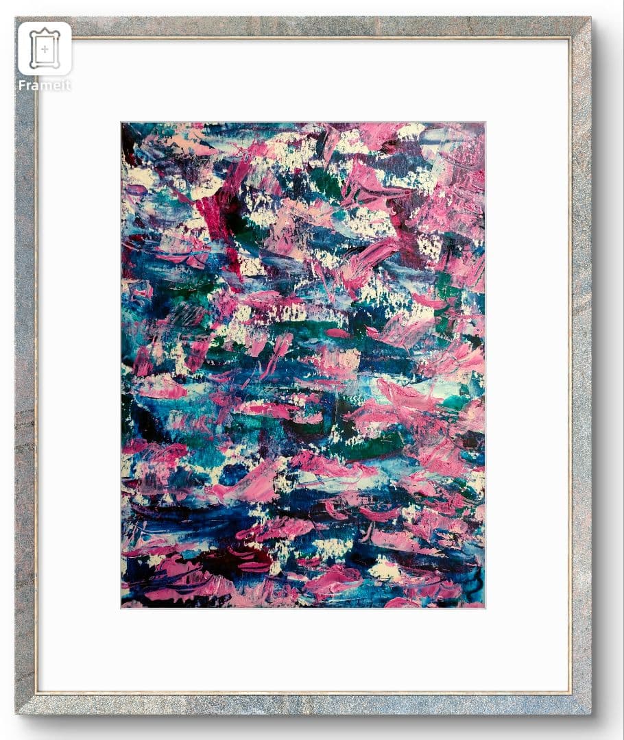 瞑想アート抽象画 油絵 3枚組