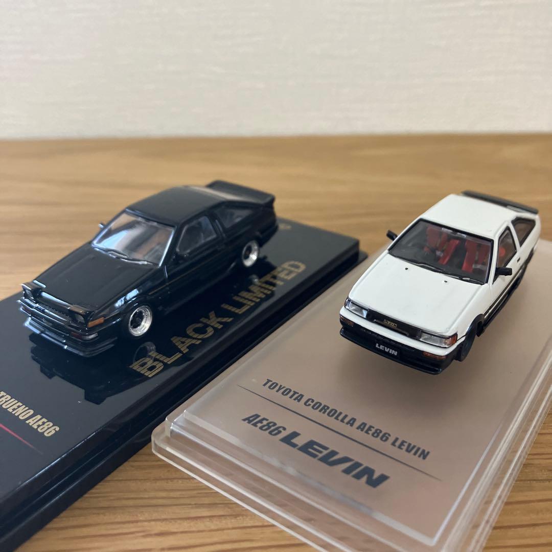 トヨタ AE86 レビン & スプリンター ミニカーセット　inno64 INNO64 1/64スケール「トヨタ・スプリンタートレノ AE86 Tuned by 