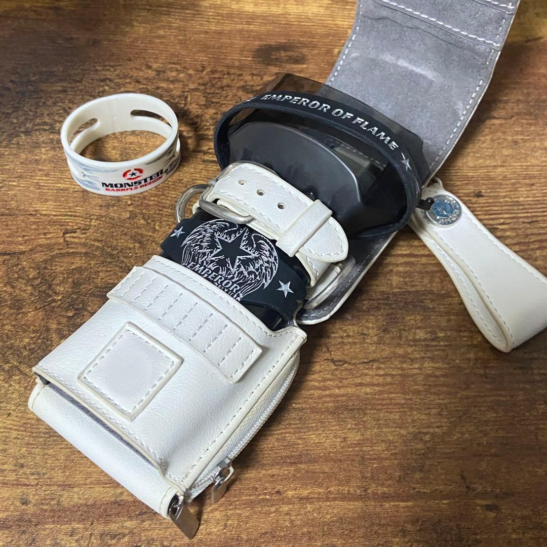 Monster ブースターウォレット白 クリスタルワン付き