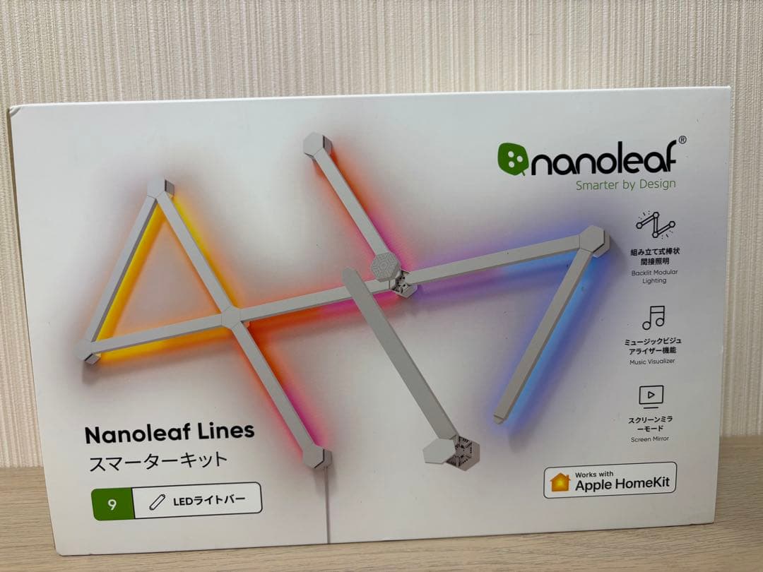 【新品】Nanoleaf Lines 60° スターターパック (9 本入り) Nanoleaf Lines 60° スターターパック 9本入り スマート照明 – kitcut