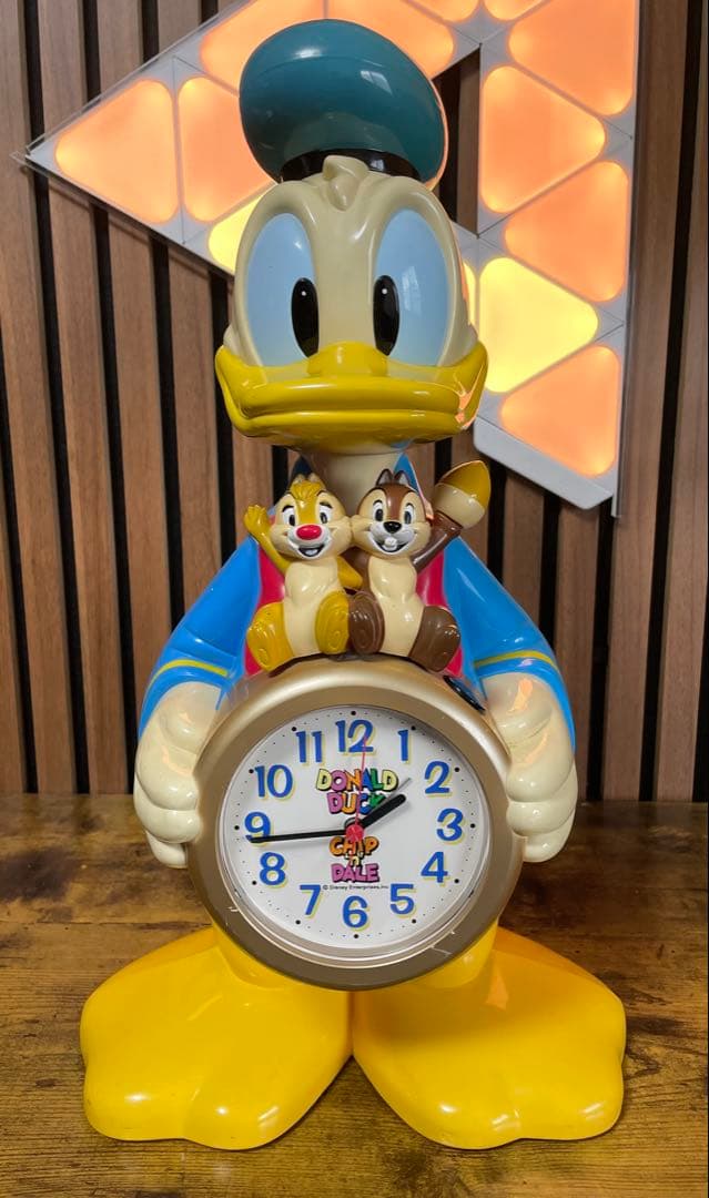 DisneyTIMEおしゃべり目覚まし時計 ドナルドダックとチップとデール