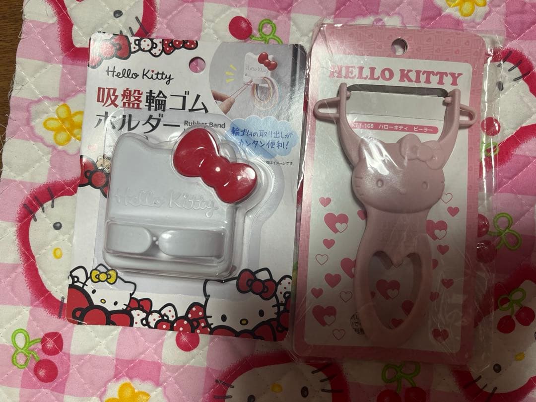 レア キティ キッチン シュガーポット 缶 いちご 赤 カオハナ 千鳥