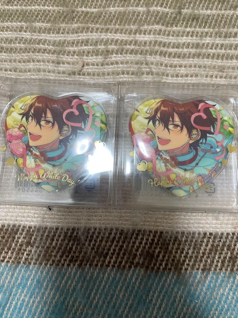 あんさんぶるスターズ ホワイトデー ハート缶バッジ 守沢千秋 - メルカリ
