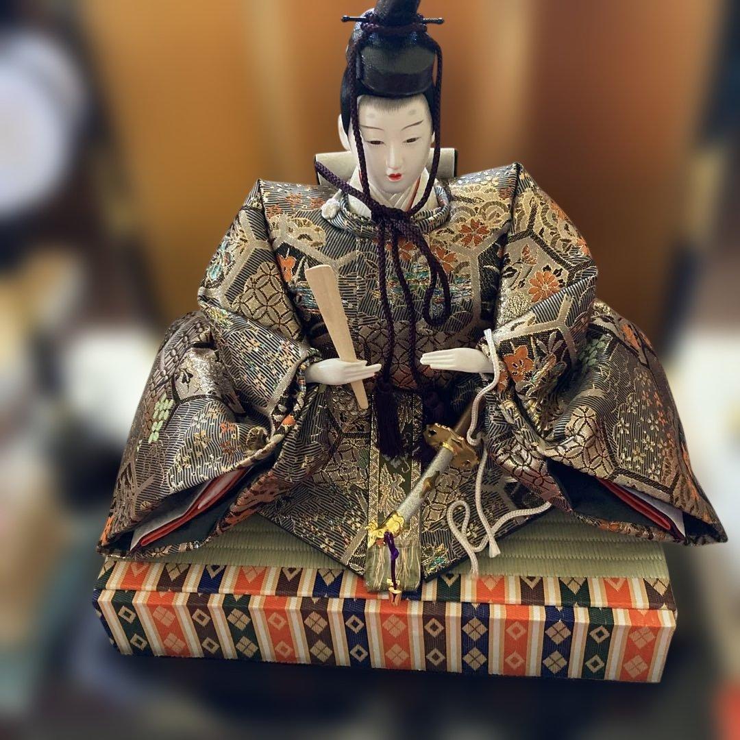 雛人形 新王飾り ひな祭り 日本人形 美品 伝統工芸 江戸衣装着 光陽作