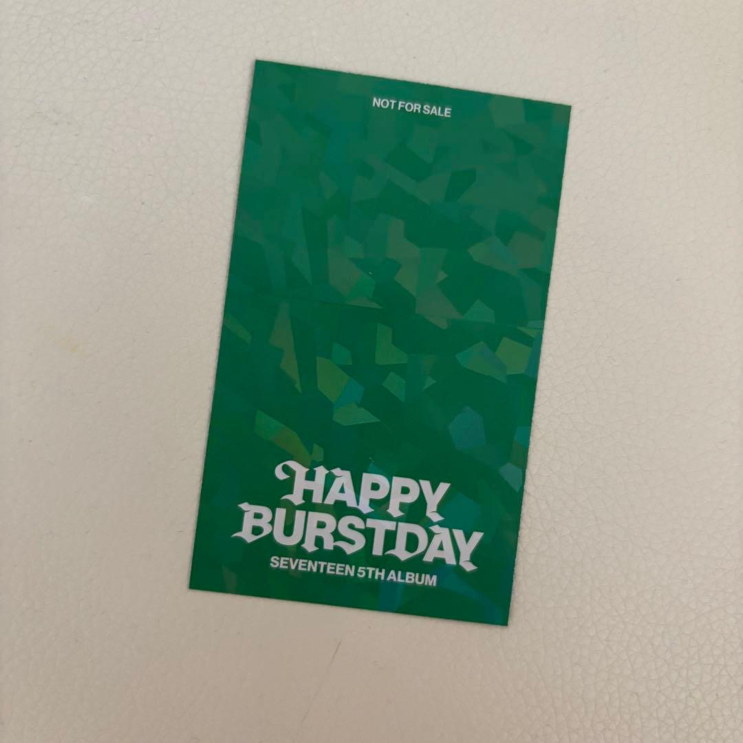 SEVENTEEN HAPPY BURSTDAY トレカ ラキドロ スングァン - メルカリ