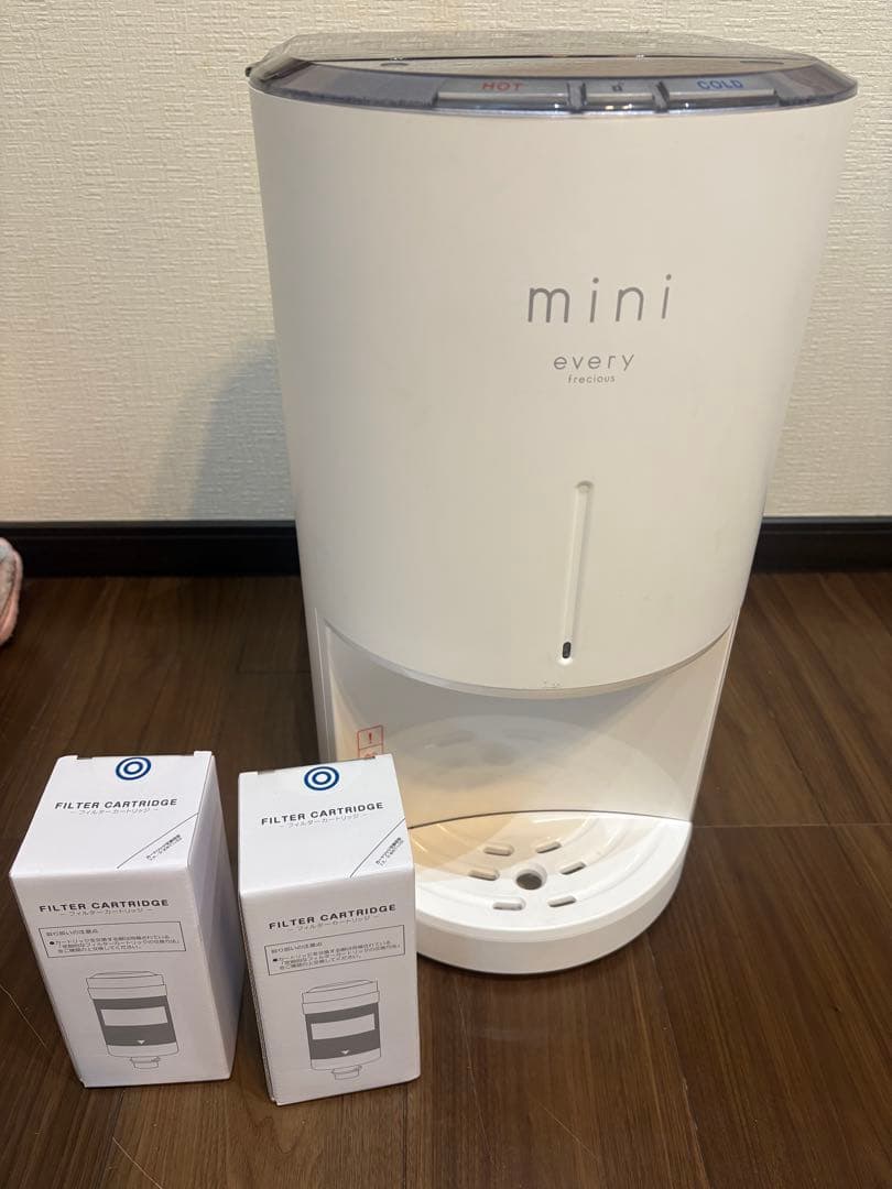 mini every 浄水器 フィルター付き 浄水】卓上型の小さなウォーターサーバーevery frecious mini