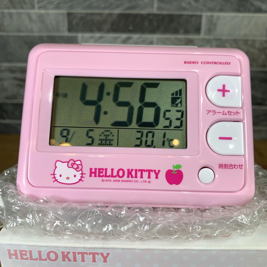 希少 生産終了品 新品 リズム時計 ハローキティ デジタル目覚まし時計