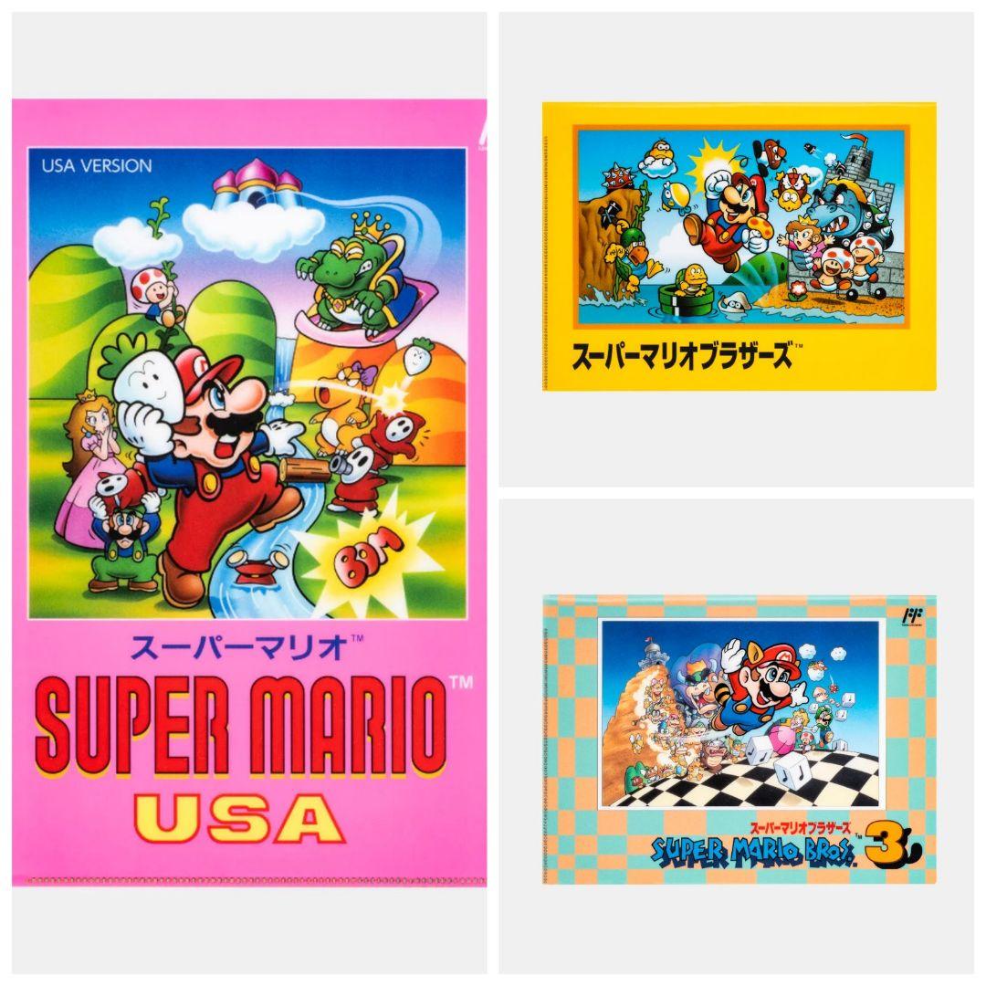 スーパーマリオ A4クリアファイル 3種セット - メルカリ