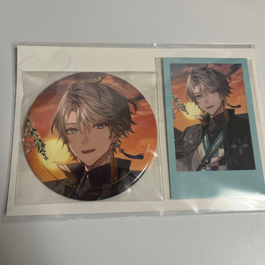 甲斐田晴 誕生日グッズ 箔押し缶バッジ＆チェキ風カード 2025 - メルカリ