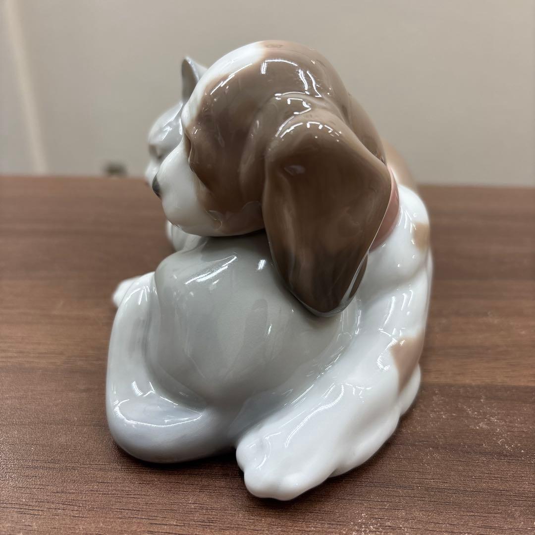 リヤドロ LLADROフィギュリン 6599 いつも一緒 犬 猫 動物 - メルカリ