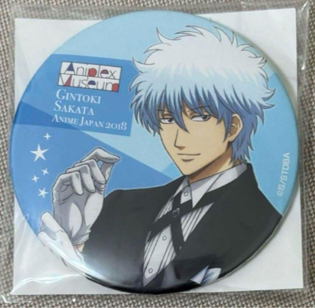 銀魂坂田銀時アクリルバッジモノクロスーツアニメジャパン