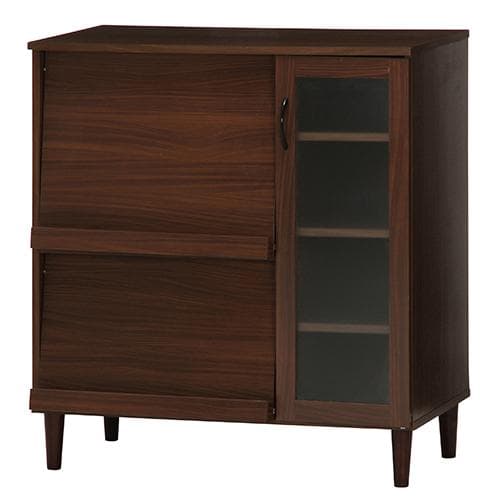 《新品・送料無料》アルト キッチンキャビネット 幅90cm ダークブラウン