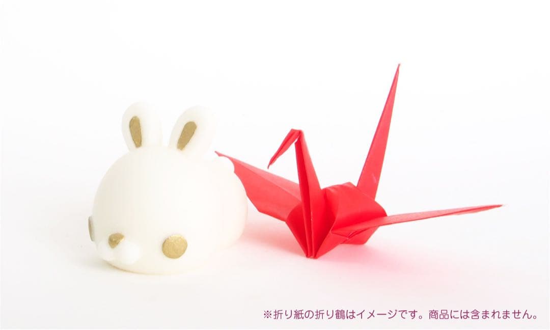 【限定】もにまるず　折り鶴　うさぎ もにまるず -moni moni animals-