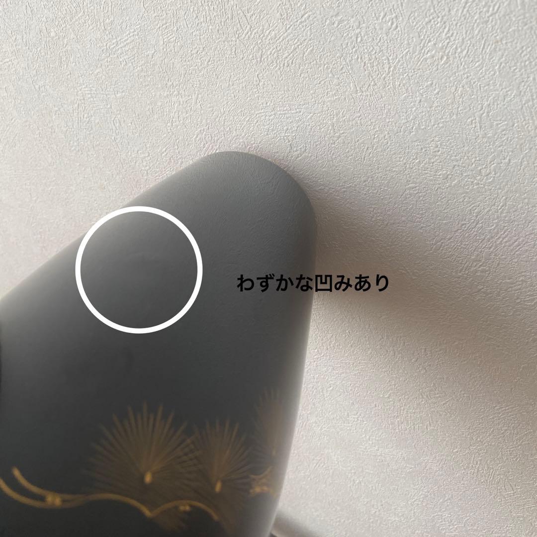 輪島塗 曽根工芸 杉山暁子デザイン 花器 老松沈金 漆
