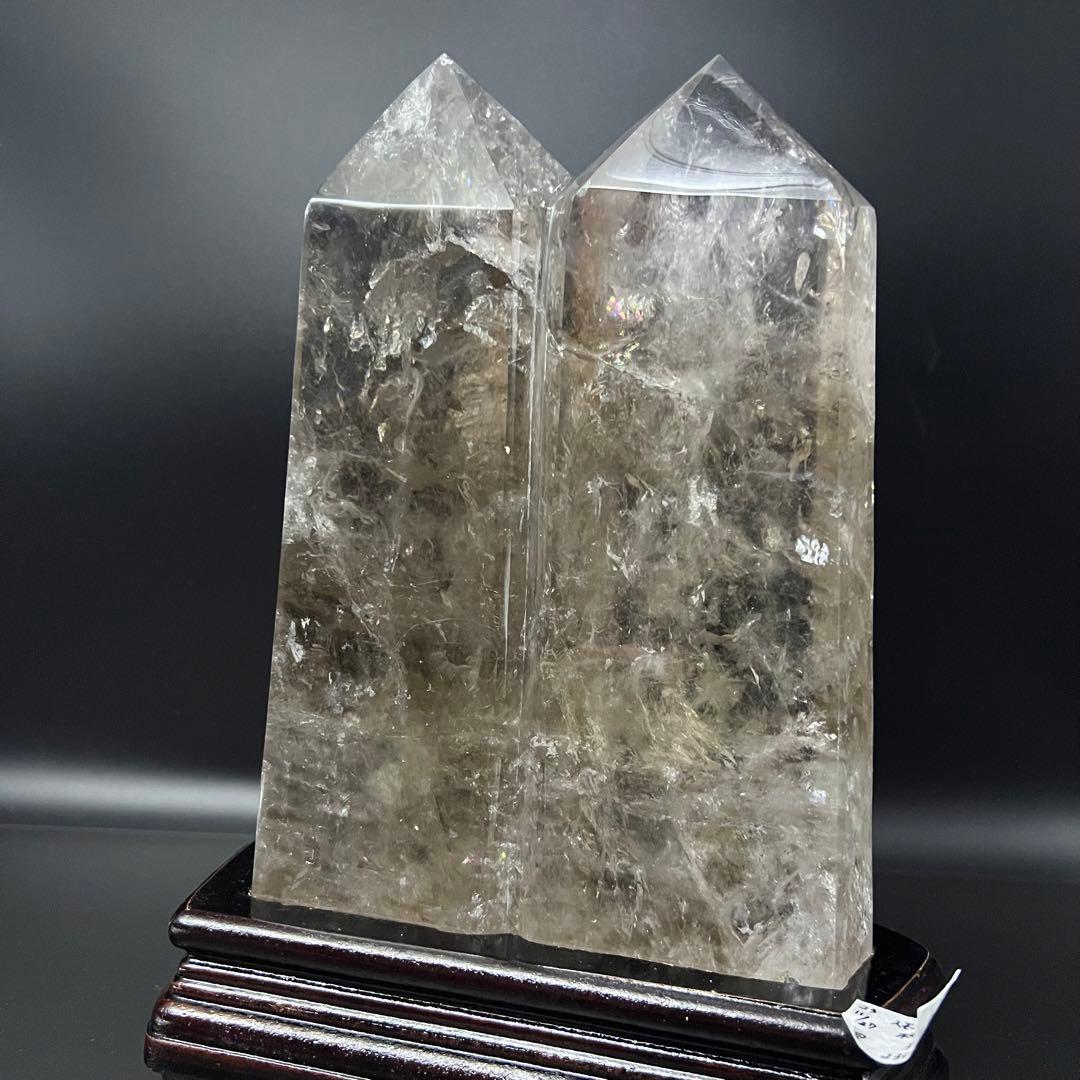 ✳️超極上水晶✨レインボー ファントム スモーキークォーツ ツイン