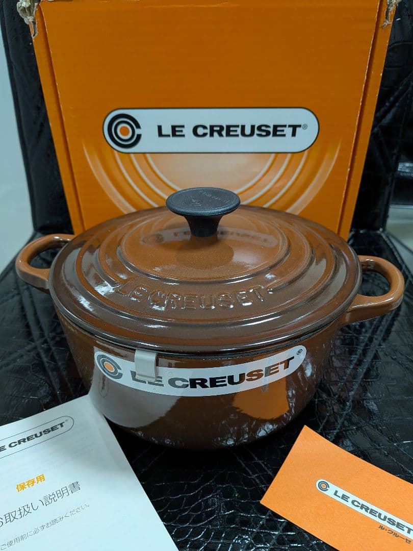 【新品未使用】LE CREUSET ル・クルーゼ ブラウン 鍋 18cm 楽天市場】ル・クルーゼ 公式 ｜ ココット・ロンド 18cm フィグ 鍋